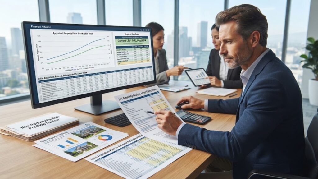 How Do Investors Evaluate Loan to Value Changes After Non-Performing Note Acquisition?